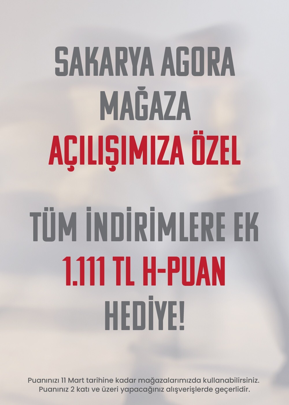 Sakarya Agora Özel İndirim