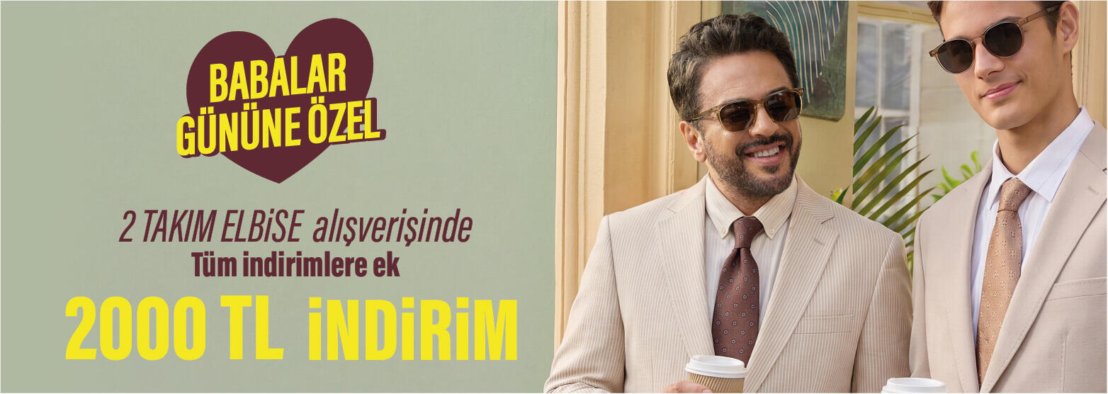 Yeni Sezon 2 Adet Takım Elbise Alana 2.000 TL İndirim