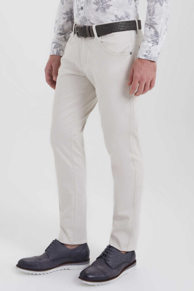Gri Slim Fit Pantolon - 3