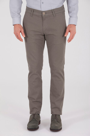 Haki Desenli Regular Pantolon - 5