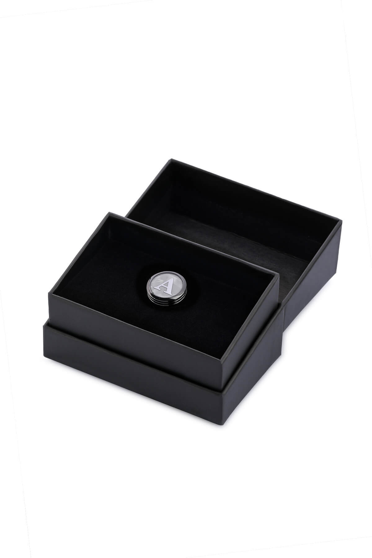 A Harfli Yuvarlak Tekli Kol Düğmesi - 2