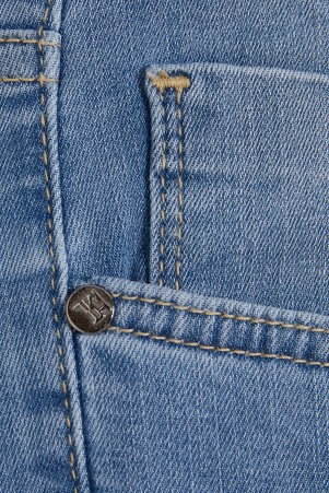 Mavi Slim Fit Düz Pamuklu 5 Cep Kot Pantolon - Thumbnail
