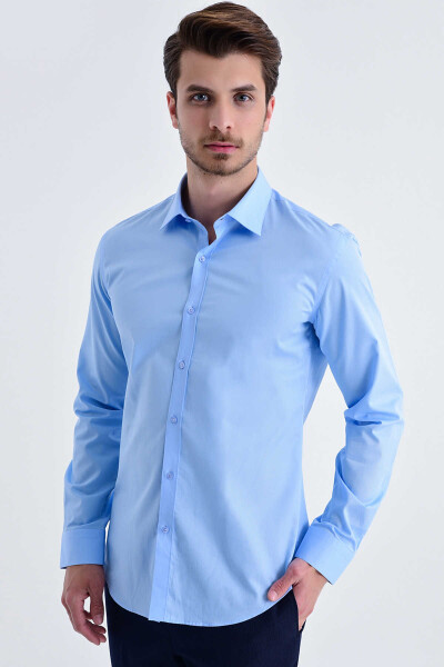 Mavi Slim Fit Gömlek 