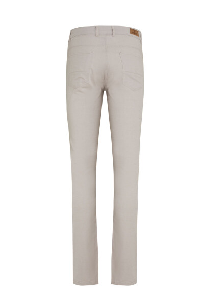 Bej Desenli Slim Fit Spor Pantolon - 2