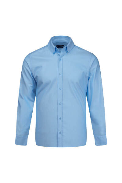 Mavi Comfort Fit Düğmeli Yaka 100% Pamuk Uzun Kollu Oxford Gömlek 