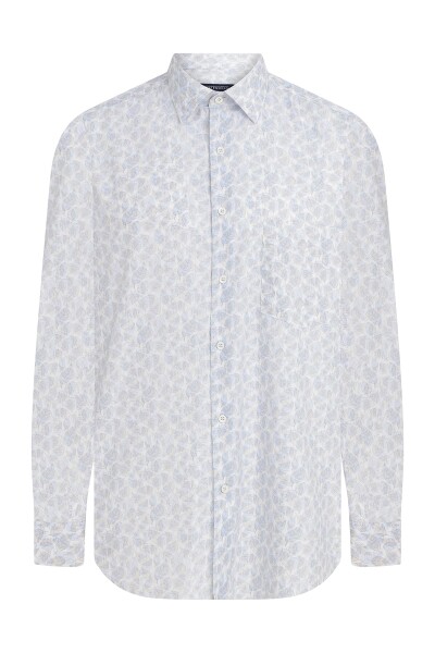 Kahverengi Regular Fit Desenli Gömlek - 1