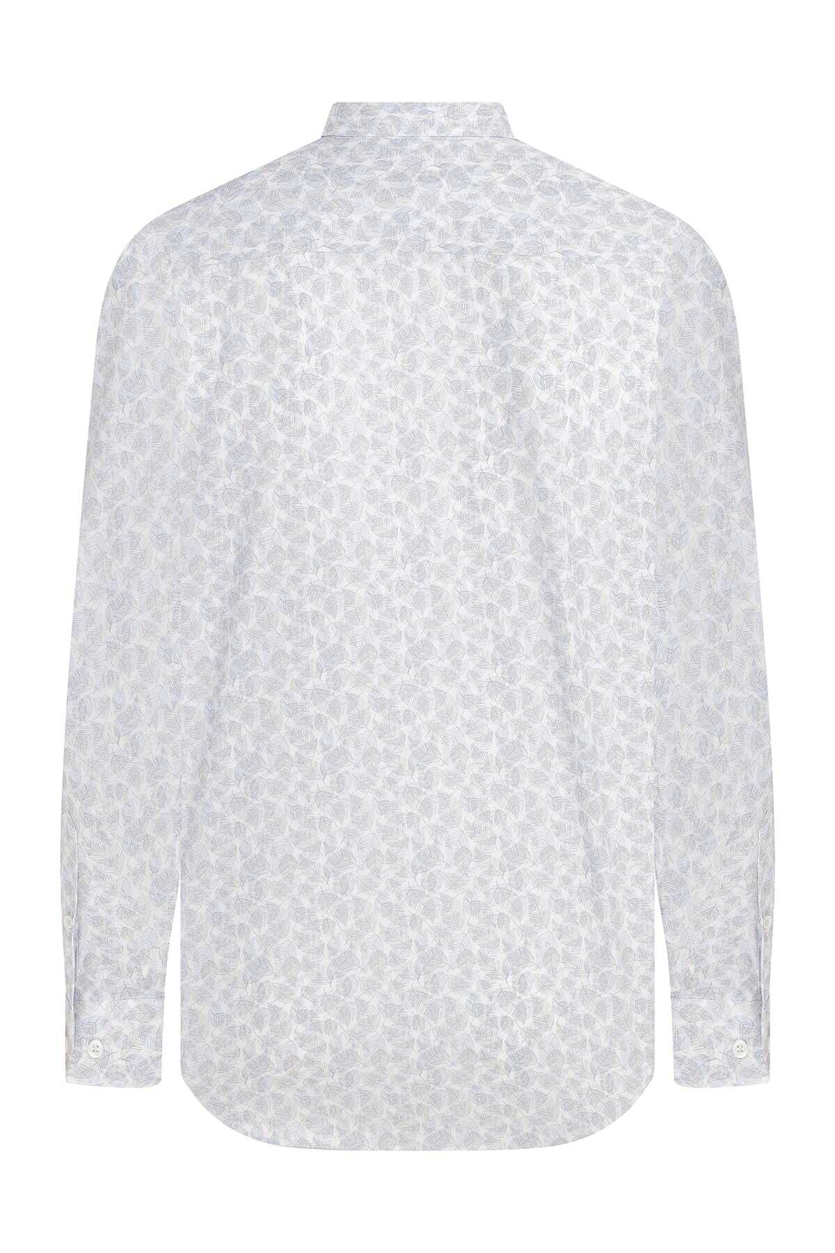 Kahverengi Regular Fit Desenli Gömlek - 2