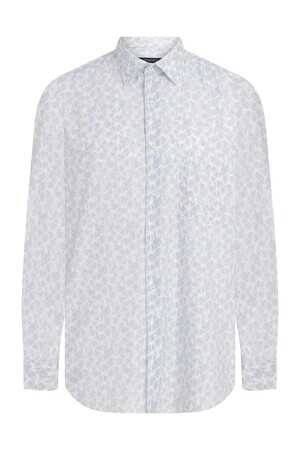 Kahverengi Regular Fit Desenli Gömlek - 4