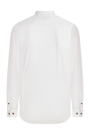 Kahverengi Slim Fit Baskılı 100% Pamuk Uzun Kol Spor Gömlek - 6