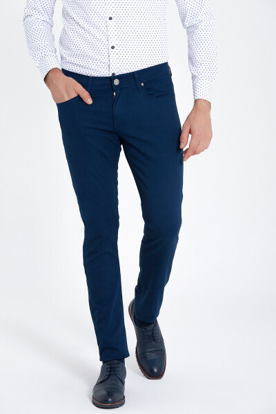 Lacivert Slim Fit Pantolon - 2