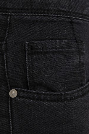 Antrasit Slim Fit Düz Pamuklu 5 Cep Kot Pantolon - Thumbnail