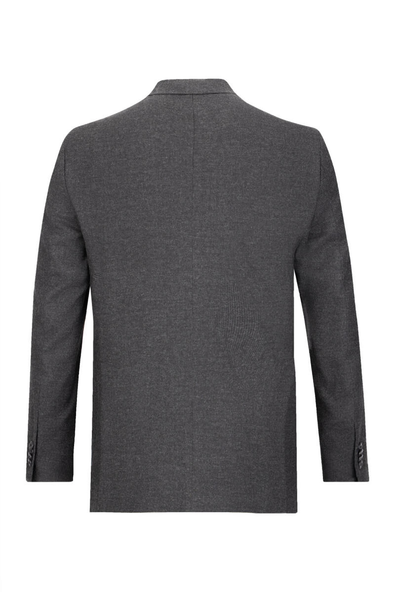 Antrasit Comfort Fit Mono Yaka Yünlü Ceket - Saykı (1)