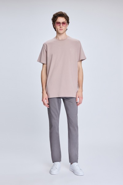 Antrasit Dinamik Fit Pamuklu 5 Cep Kanvas Pantolon 