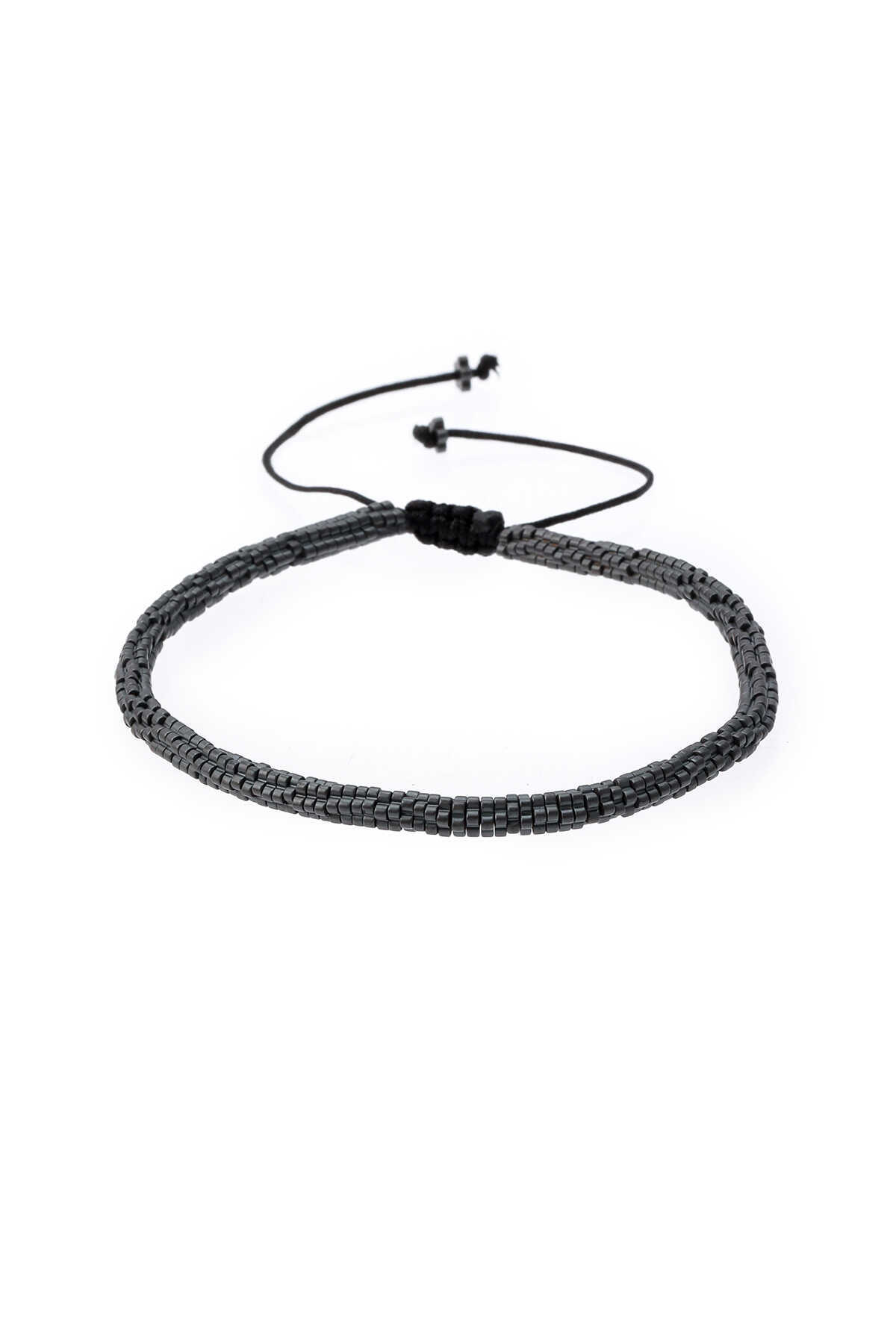Antrasit Hematit Taş Bileklik - 1