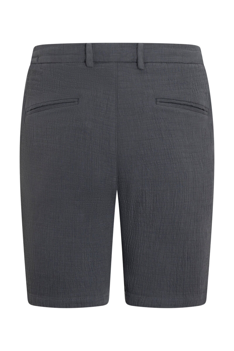 Antrasit Rahat Kesim 100% Pamuk Yandan Cepli Şort - Saykı (1)