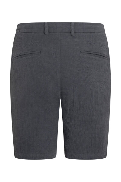 Antrasit Rahat Kesim 100% Pamuk Yandan Cepli Şort - 4