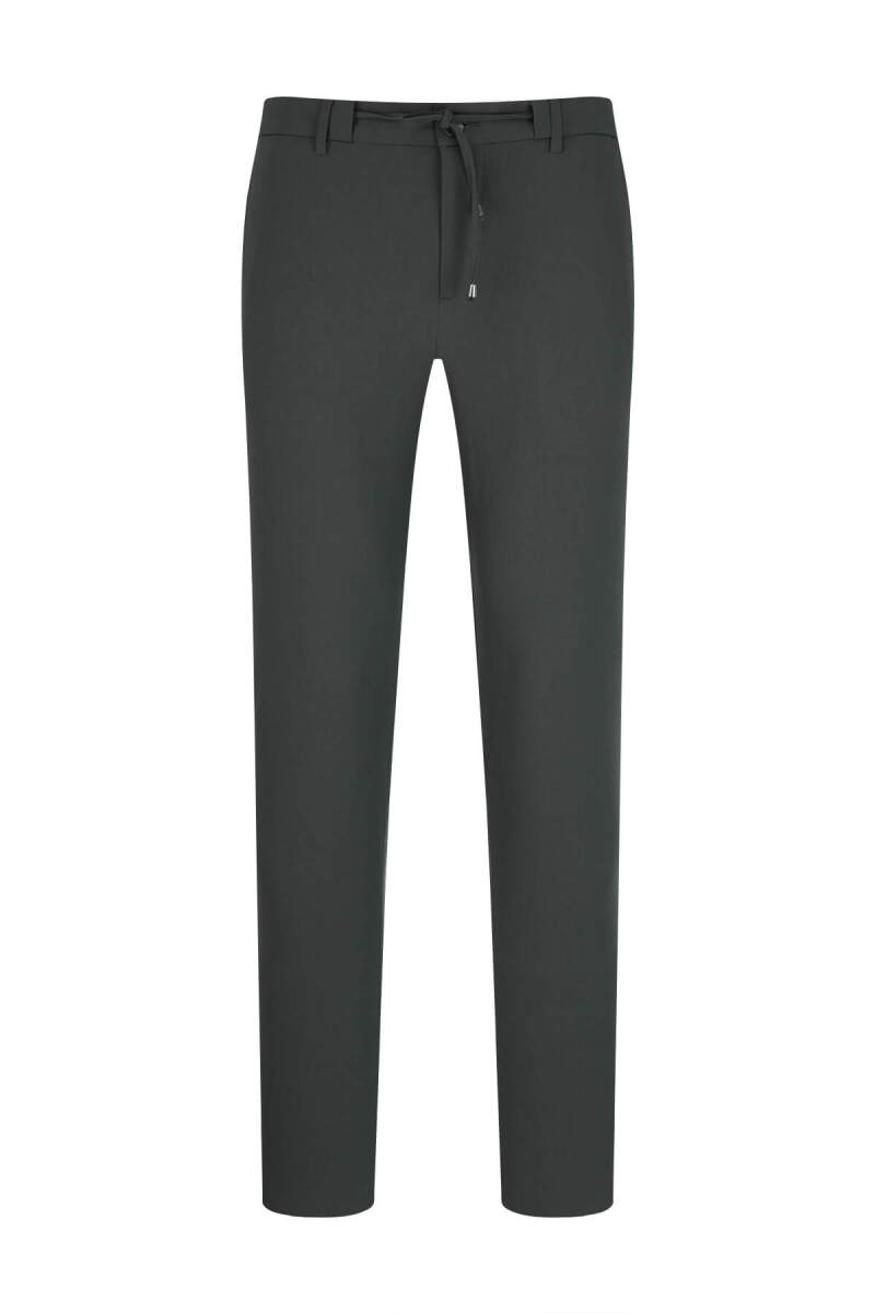 Antrasit Rahat Kesim Yandan Cepli Jogger Pantolon - Saykı