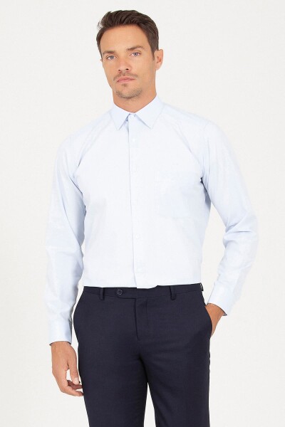 Mavi Klasik Buz si Gömlek - 1