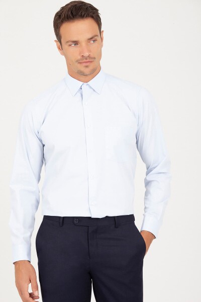 Mavi Klasik Buz si Gömlek - 3