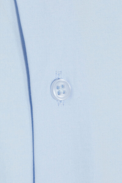 Mavi Klasik Fit Pamuklu Slim Yaka Uzun Kollu Klasik Gömlek - 5