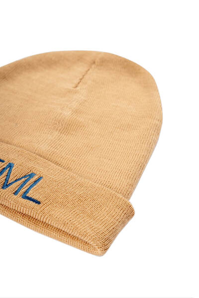 Bej Pamuklu Erkek Bere - 2