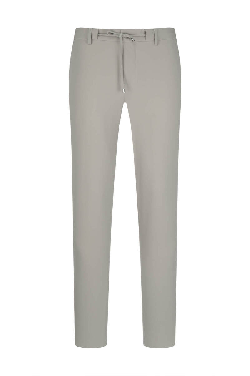 Bej Rahat Kesim Yandan Cepli Jogger Pantolon - Saykı