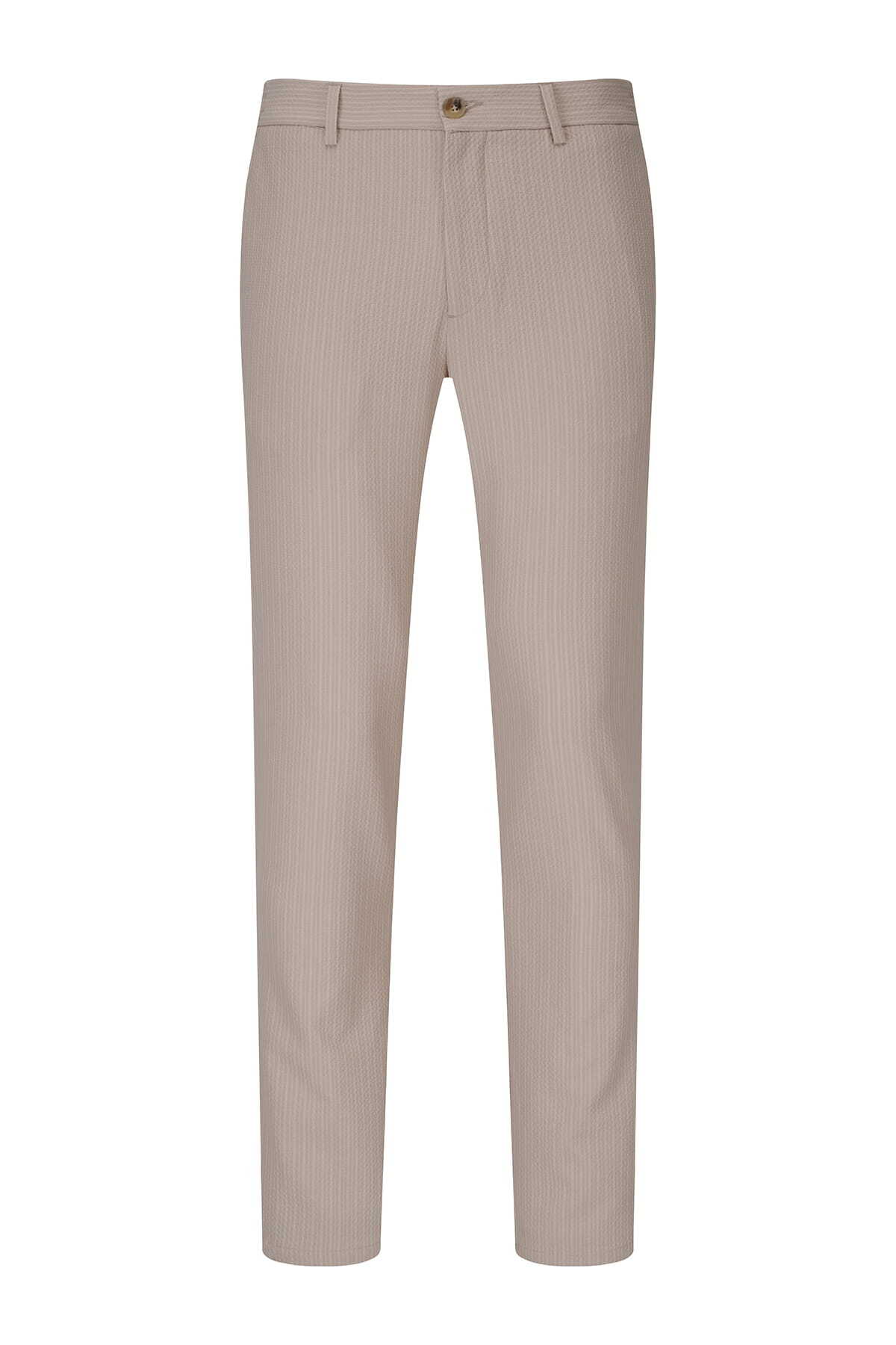 Bej Rahat Kesim Yandan Cepli Jogger Pantolon - 1