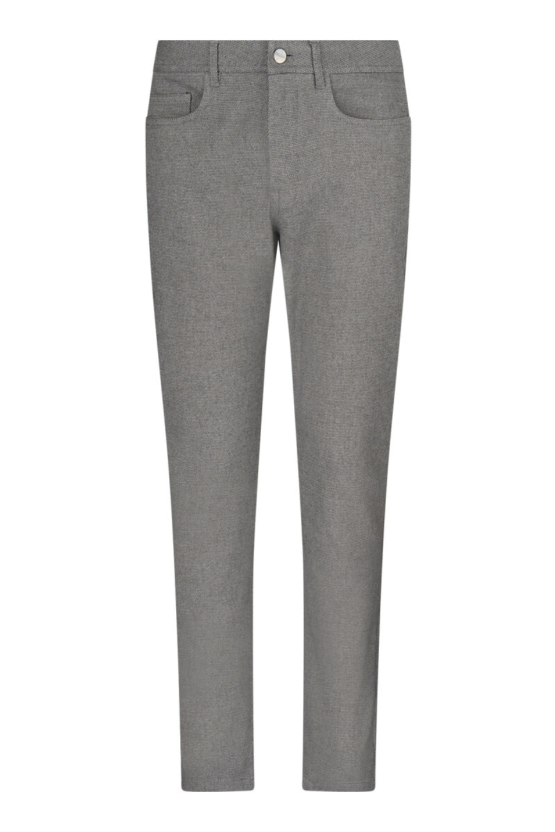 Bej Regular Fit 5 Cep Pamuklu Kot Pantolon - Hatemoğlu