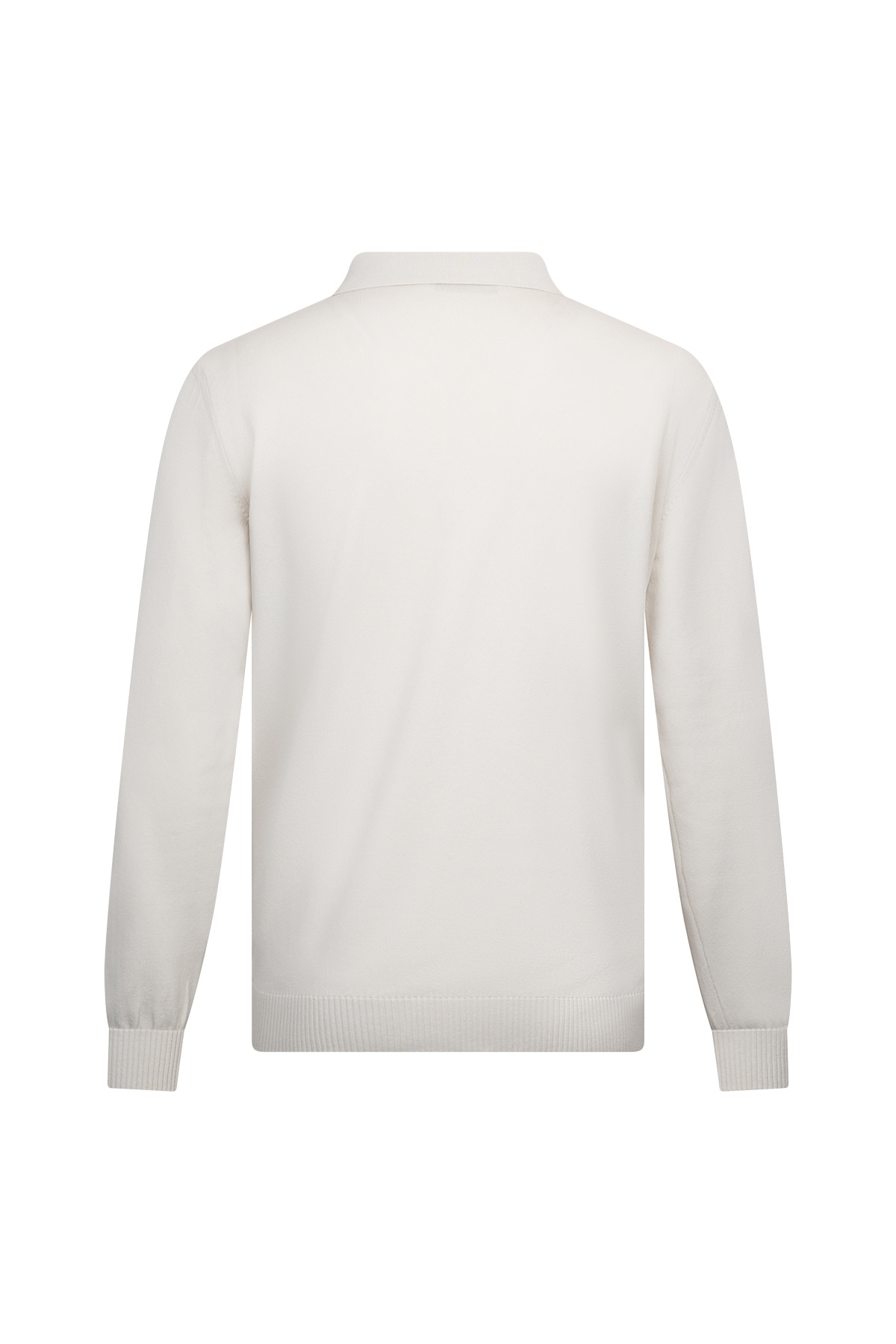 Bej Regular Fit Fermuarlı Polo Yaka Rayon Triko Kazak - 2