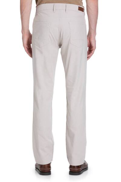 Bej Regular Fit Pamuklu 5 Cep Kanvas Pantolon - 5