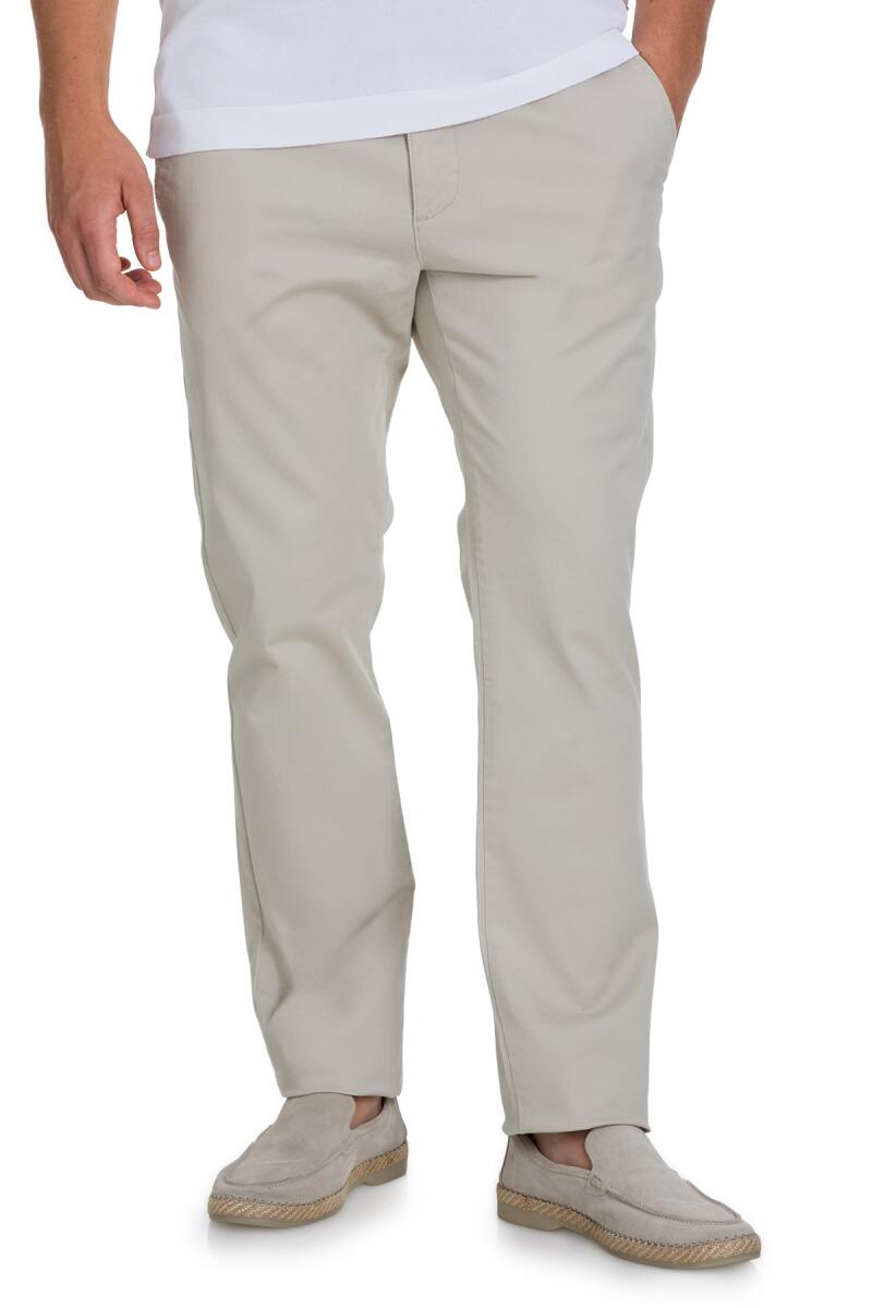 Bej Regular Fit Yandan Cepli Kanvas Pantolon - Hatemoğlu (1)