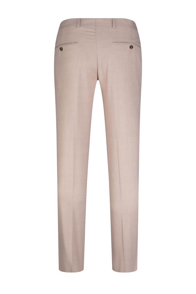 Bej Regular Fit Yandan Cepli Kumaş Pantolon - Hatemoğlu (1)