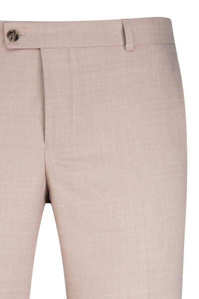 Bej Regular Fit Yandan Cepli Kumaş Pantolon - 2