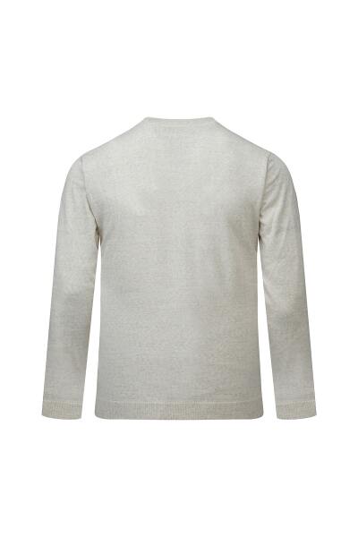 Bej Regular Fit Yarım Balıkçı Yaka Yünlü Kazak - 3