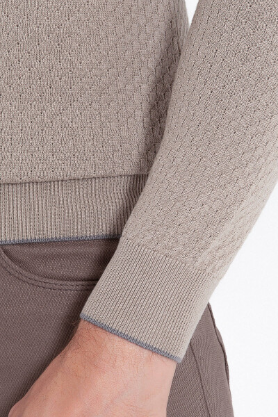 Pembe Yarım Balıkçı Kazak - 5