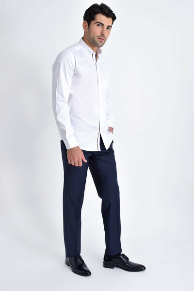 Beyaz Slim Fit Gömlek - 2