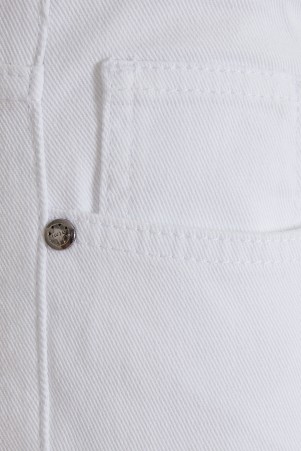 Beyaz Slim Fit Spor Pantolon - Thumbnail