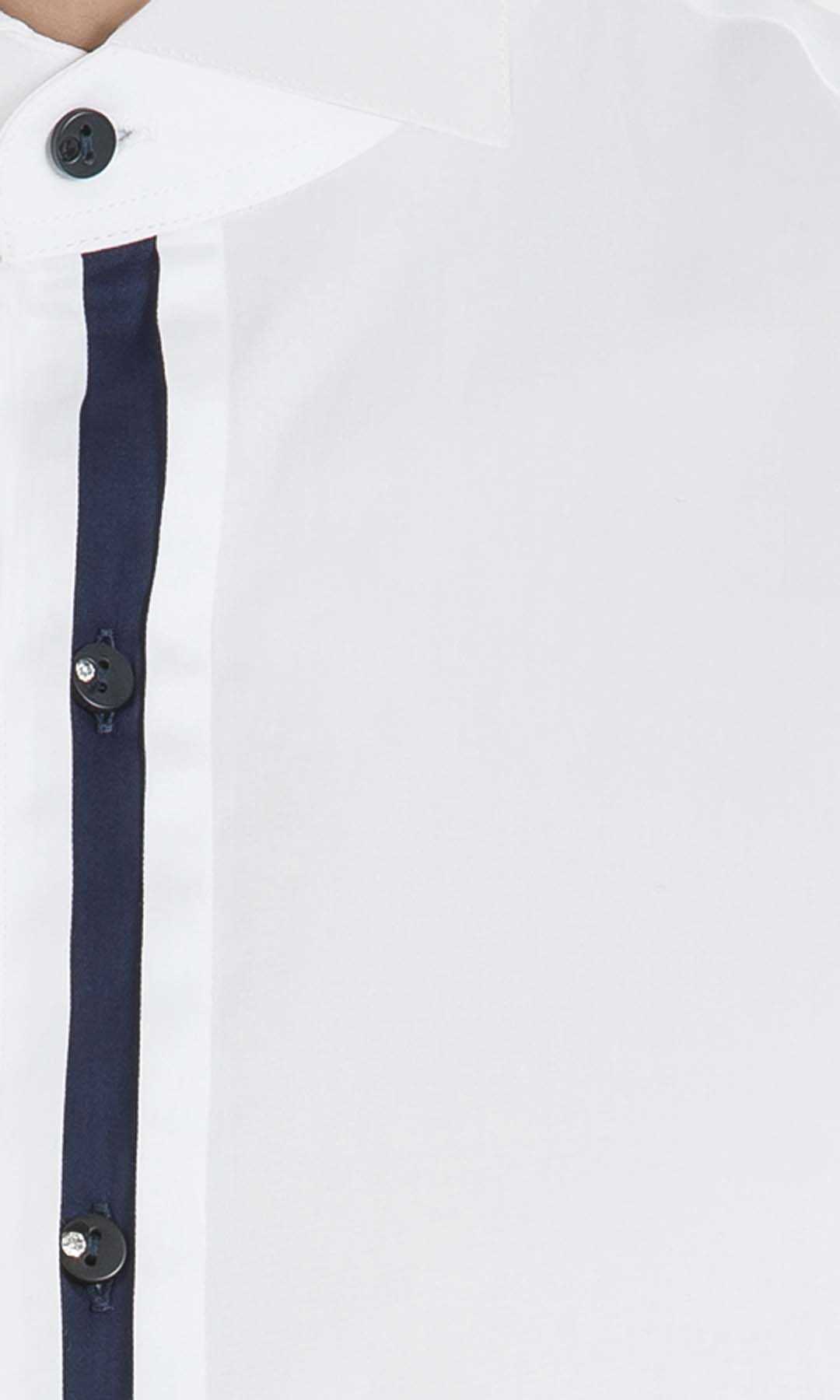 Cerimonia Slim Fit Beyaz Gömlek - 5