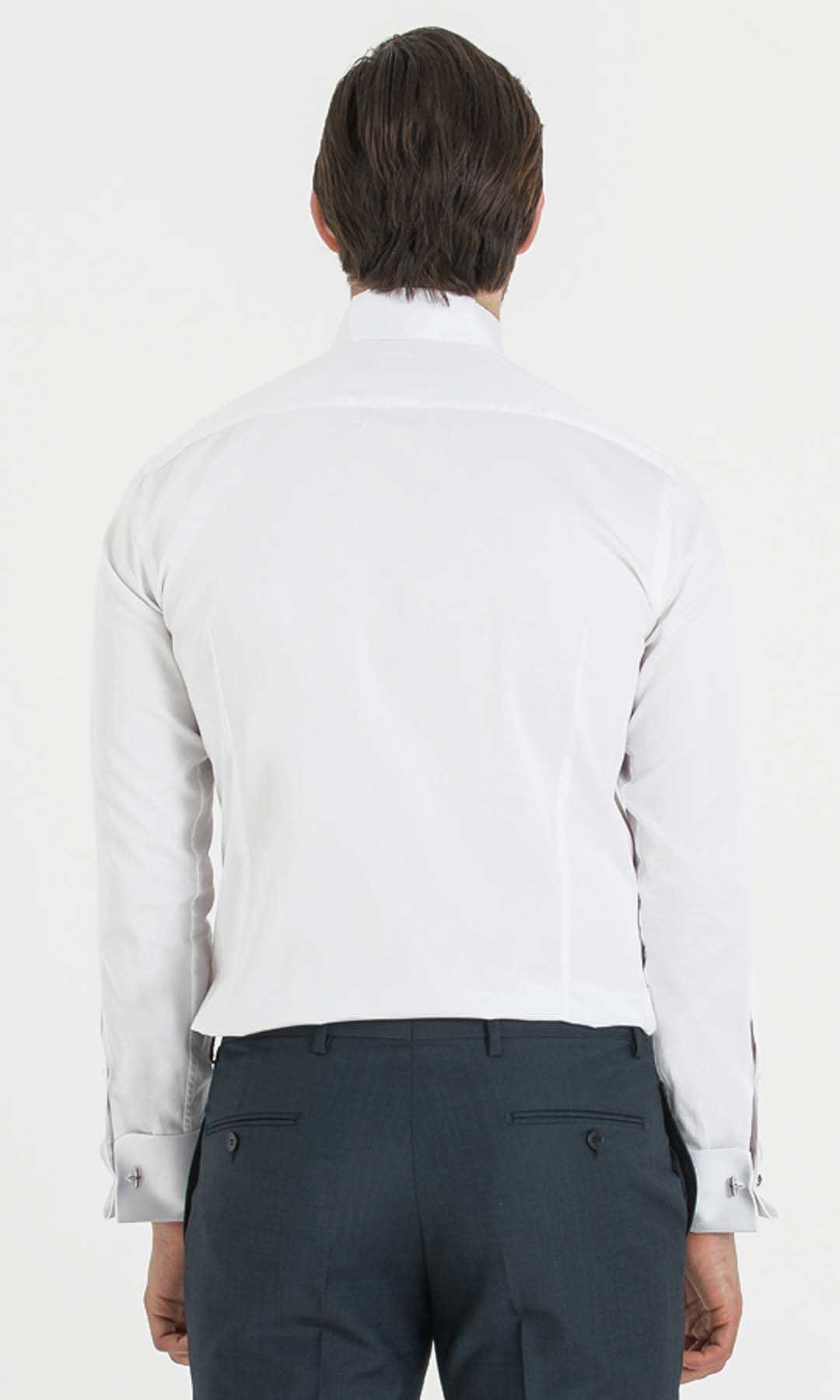 Cerimonia Slim Fit Beyaz Gömlek - 4