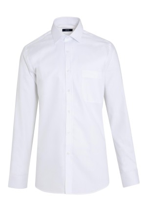 Beyaz Desenli Regular Fit Gömlek - Thumbnail