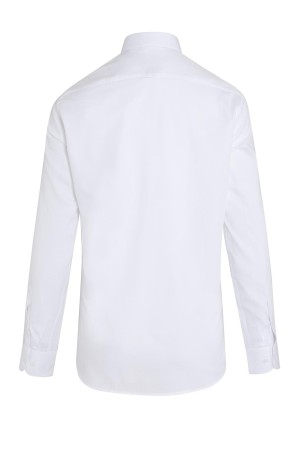 Beyaz Desenli Regular Fit Gömlek - Thumbnail