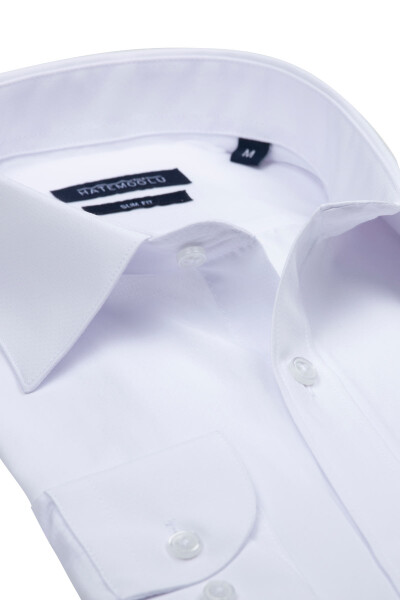 Beyaz Slim Fit Spor Gömlek - 2