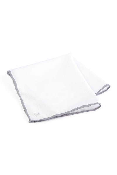 Beyaz Micro Klasik Cep Mendili - 2