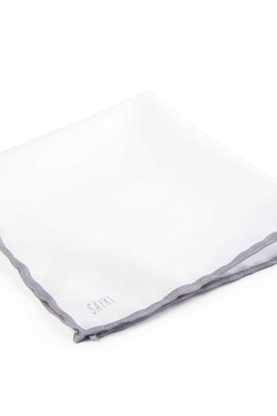 Beyaz Micro Klasik Cep Mendili - 3