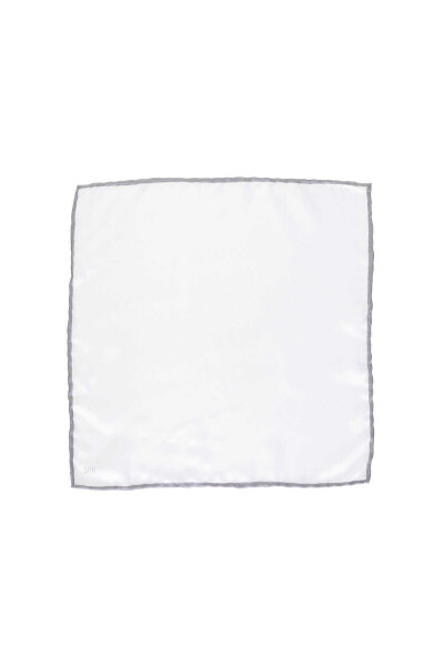 Beyaz Micro Klasik Cep Mendili - 4