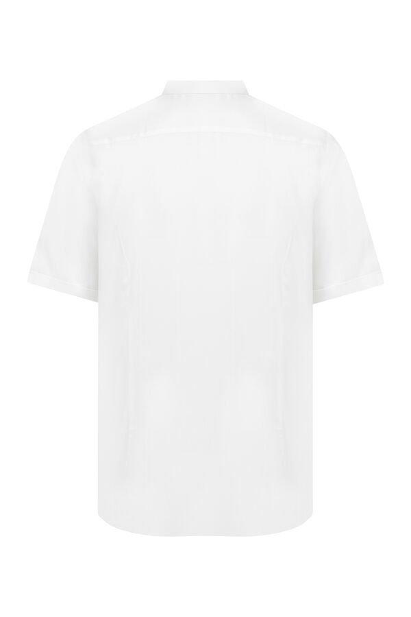 Beyaz Kısa Kol Klasik Gömlek