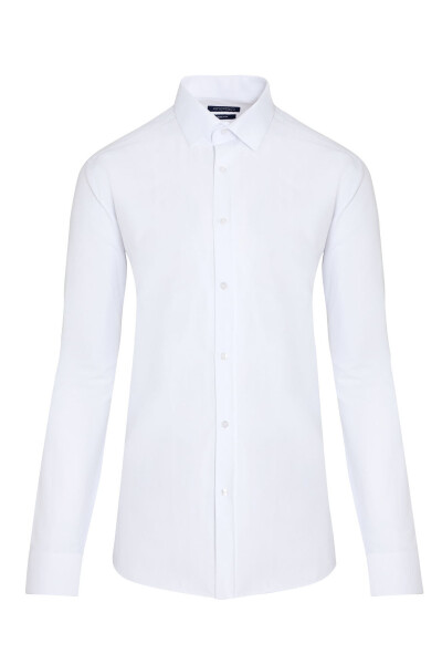 Beyaz Klasik Uzun Kol Gömlek - 2