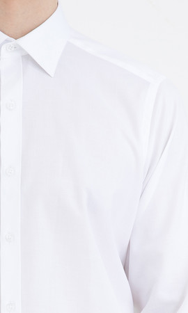 Beyaz Klasik Gömlek - Thumbnail