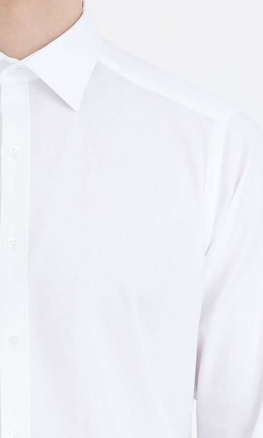 Beyaz Regular Gömlek