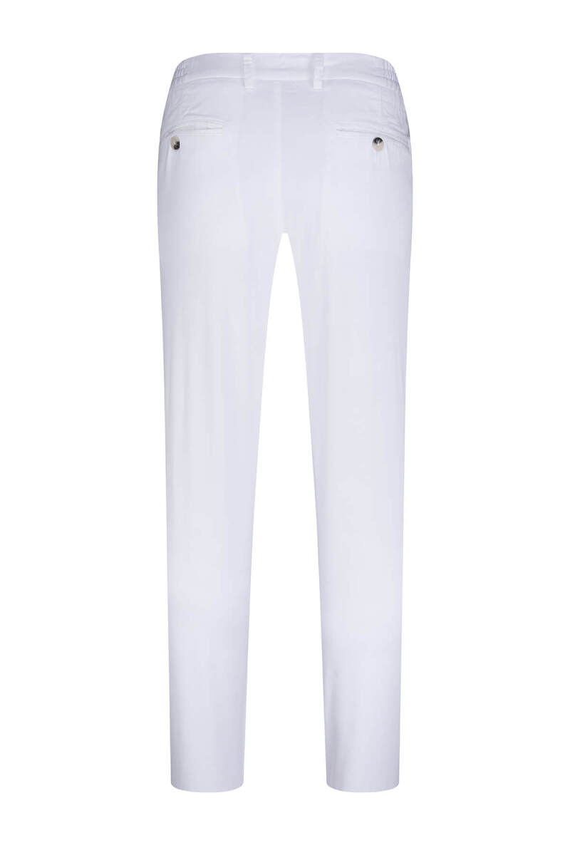 Beyaz Rahat Kesim Yandan Cepli Jogger Pantolon - Saykı (1)